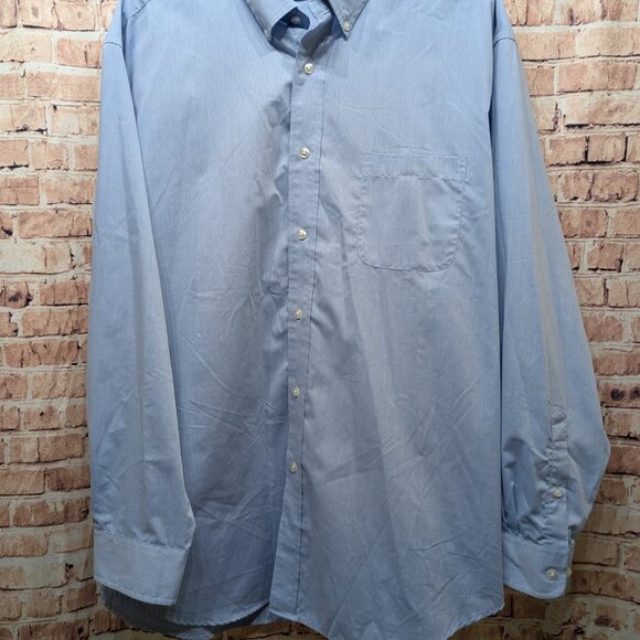 Roundtree & Yorke Travel Smart Long Sleeve Button Down Size XXL - Picture 2 of 8